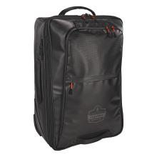 3q view of a wheeled softside carry on luggage