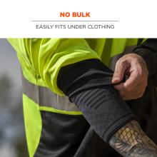 No bulk: easily fits under clothing