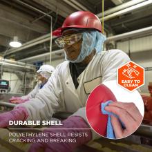 Durable shell: polythylene shell resists cracking and breaking. Easy to clean