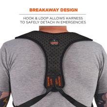 Breakaway Design: Hook & loop allows the harness to safely detach in emergencies