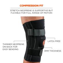 Compression fit: stretch neoprene is supportive but flexible for full range of motion. Thinner neoprene on back for easy bending, latex-free and 3mm thickness