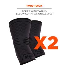 Two pack: comes with two (2) elbow compression sleeves