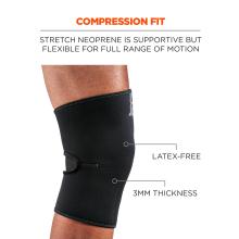 Compression fit: stretch neoprene is supportive but flexible for full range of motion. Latex-free and 3mm thickness