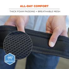 All-day comfort: thick foam padding and breathable mesh