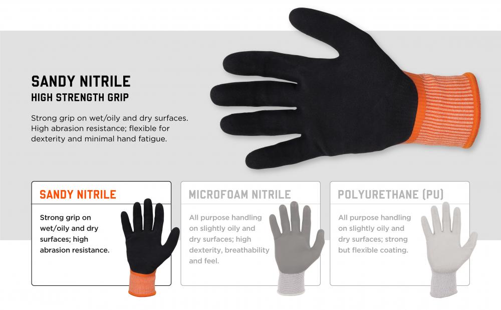 A5 Cut Resistant Cold Weather Gloves, ANSI Level 4, Waterproof Thermal, Abrasion Resistant, Latex Coated Defender Safety DEXGUARD, X-Large / 1 Pair