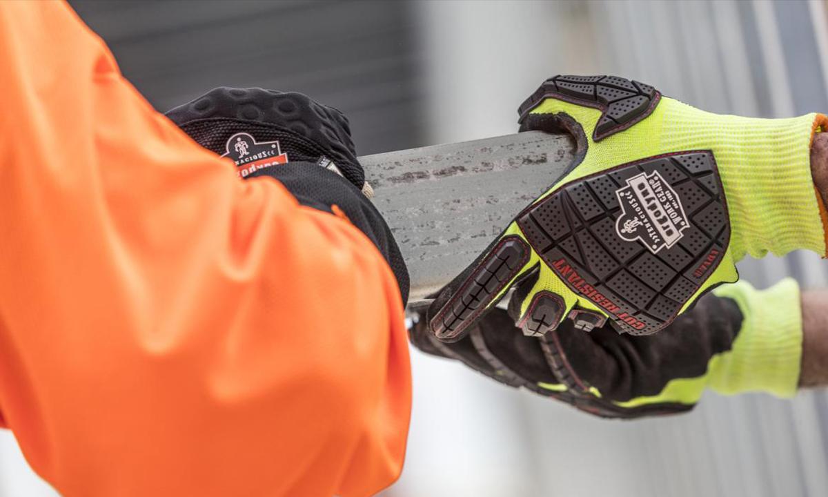 Chemical-and-Cut-Resistant Gloves with Impact Protection