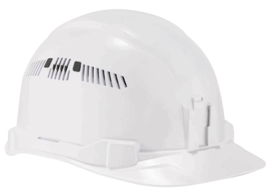 Vented hard hat