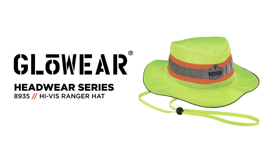 Ergodyne GloWear 8935 S/M Orange Hi-Vis Ranger Hat